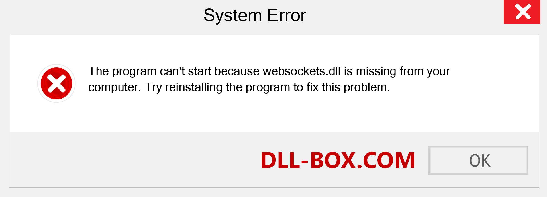  websockets.dll file is missing?. Download for Windows 7, 8, 10 - Fix  websockets dll Missing Error on Windows, photos, images